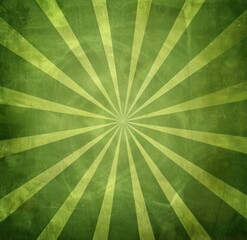 Wall Mural - a green background with rays of light radiating from the center, creating an atmosphere reminiscent 