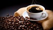 © Luvpow - Cup of coffee background
