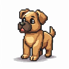 Wall Mural - Dog 8-bit 