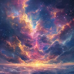Wall Mural - Celestial Convergence