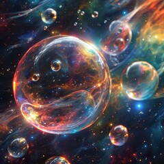 Wall Mural - Quantum Energy Spheres