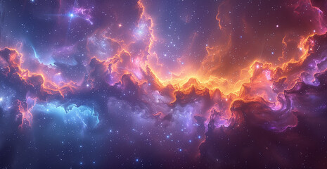 colorful outer space nebula, space galaxy cloud nebula, stary night cosmos, universe science astrono