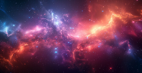 Wall Mural - colorful outer space nebula, space galaxy cloud nebula, stary night cosmos, universe science astrono