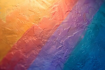 close-up rainbow background soft transitions harmonious effect