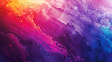 Wall Mural - Abstract Aerial View Digital Art Wallpaper with Vibrant Watercolor Patterns and Spotlight Glow