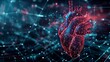 © Shivart - Holographic of heart with Network of Connectivity background