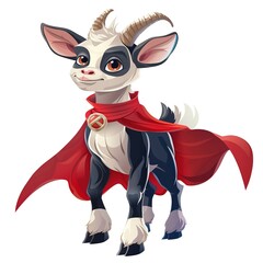 Wall Mural - Goat superhero