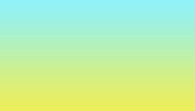Linear gradient background. Soft gradient between turquoise and yellow.