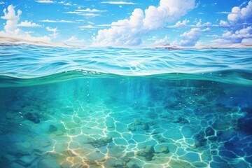 Wall Mural - Summer ocean underwater outdoors nature