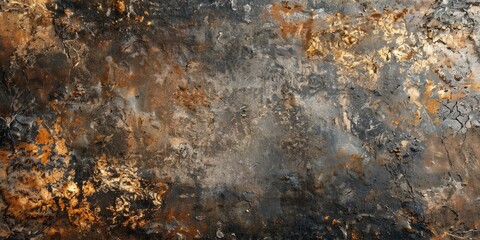 Abstract Texture of Gold and Rust