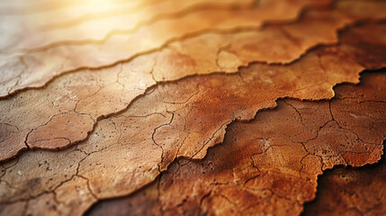 Wall Mural - Abstract background of cork surface with natural chaotic texture in light brown color.