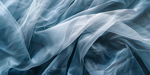 Wall Mural - abstract background of elegant blue silk or satin luxury cloth