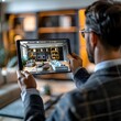 © Thares2020 - Real Estate Agent Showcasing Property via Virtual Tour for Remote Buyers