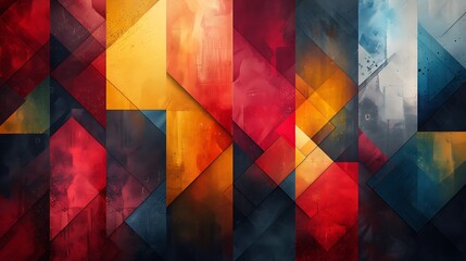 an abstract background with alternating trapezoid pattern, vivid colors, hd quality, digital art, hi