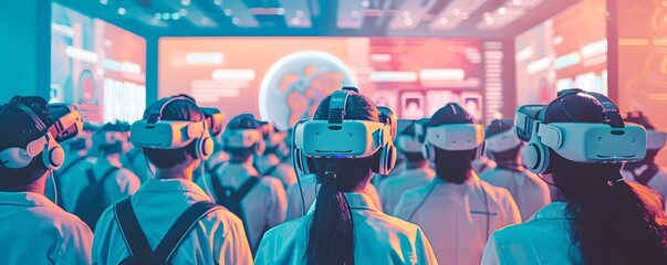 Poster - virtual reality conference with digital posters and technology demos