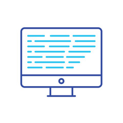 Coding vector icon