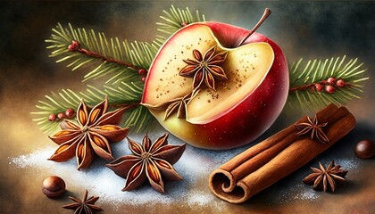 Wall Mural - christmas still life