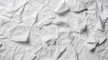 Poster - White wrinkled poster template Glued paper mockup Empty street art sticker mockup Urban glued advertising canvas : Generative AI