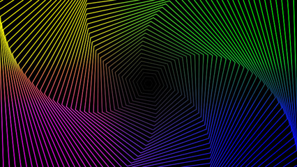 Aufkleber - Abstract smooth swoosh line dotted noise backgroundBlockchain network.  Wave line of flowing particles abstract vector background.