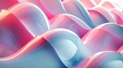 Poster - An abstract 3D modern background featuring a blend of smooth gradients and geometric design elements.