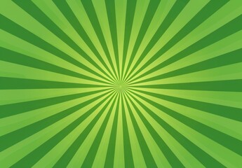 Wall Mural - green background with rays of light, suitable for for comic book poster or summer advertising banner