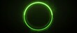 © Bilas AI - Tech HUD circle design, luminous neon green rings with subtle motion blur, creating a dynamic and futuristic look on a minimalist dark background