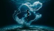 © FantasyLand86 - A person performing an underwater dance, with their movements creating fluid, artistic shapes.
