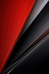 Wall Mural - Abstract black, silver, red gradient with light gray and white