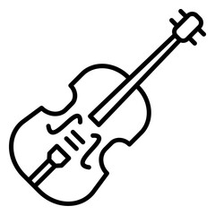 Poster - Violin icon. outline icon