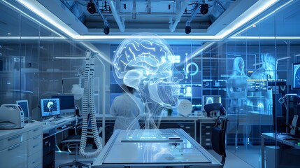 futuristic laboratory