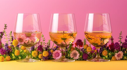 Wall Mural - flowers in a glass