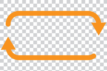 Poster - Transfer, swap, exchange, spin, flip concept icon with transparent background.