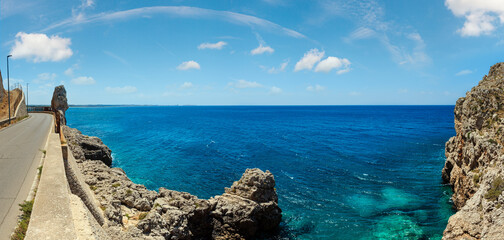 Canvas Print - Beach Montagna Spaccata, Salento, Italy