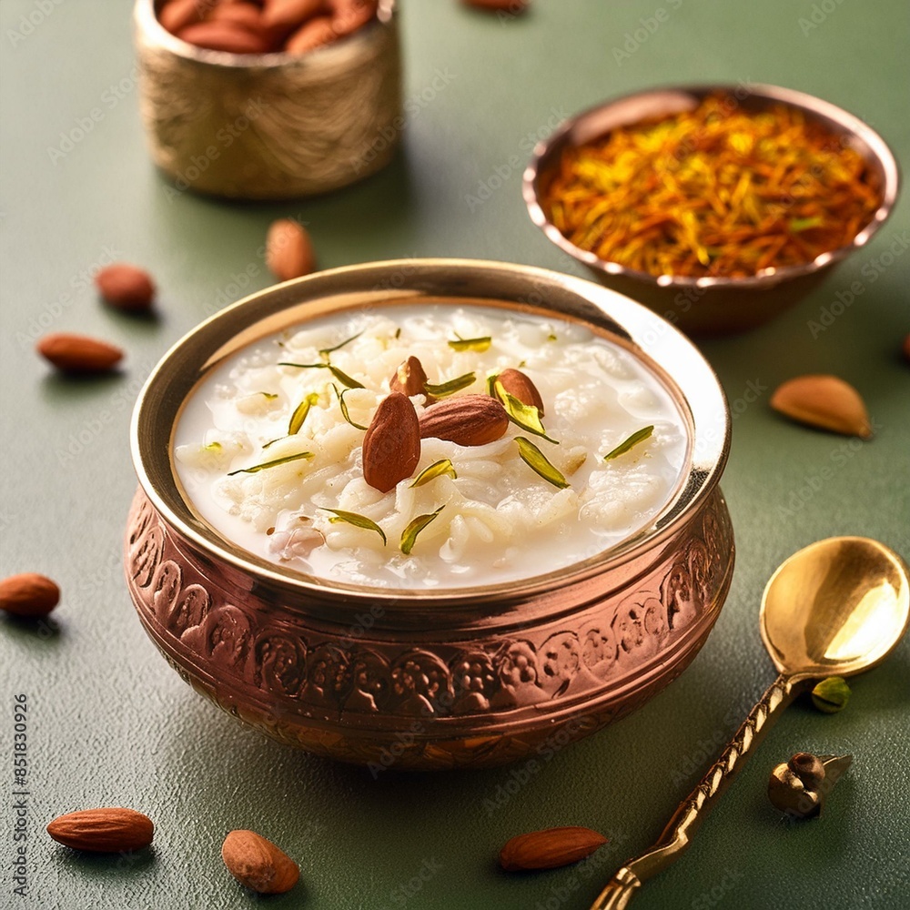 Indian sweet rice kheer Stock Photo | Adobe Stock