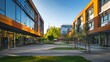 © Moviebirth - A college campus with modern architecture