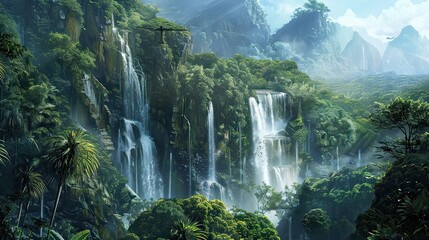 Wall Mural - The most beautiful waterfalls in the world