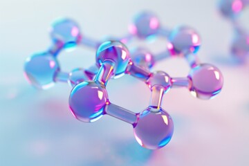 Poster - A detailed view of a cluster of rounded objects