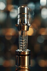 Poster - Close-up of a metal object on a table