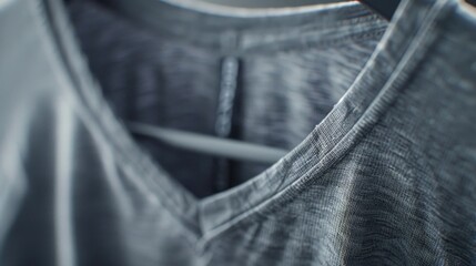 Aufkleber - A pair of jeans hanging on a clothes rack, available for various uses such as commercial photography, fashion displays, or design inspiration