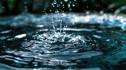 Poster - A detailed shot of a water fountain's mechanisms and design