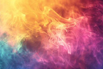 Poster - A vibrant, swirling smoke plume fills the frame in this high-contrast image