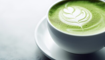 Wall Mural - matcha latte, green tea latte