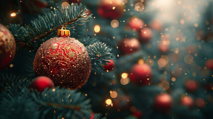 Wall Mural - christmas tree background