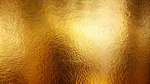 Golden hairline stainless. Shiny gold foil, bronze, or copper metal pattern surface texture. Close-up of interior material for design decoration background