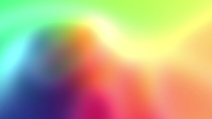 Wall Mural - orange green bleu red smooth colors gradient abstract motion background. color blend moving abstract