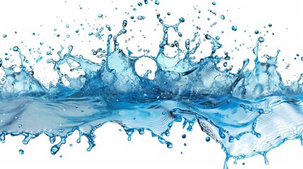 Background of transparent water splashes. Stock image