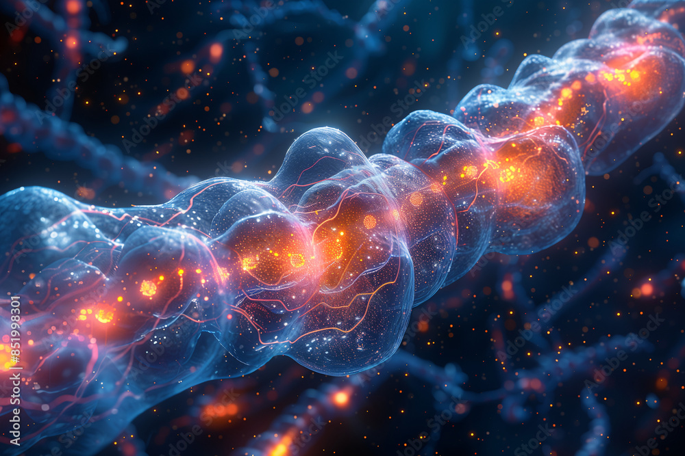 Visualization of the pathways of sensory cells in the spinal cord ...