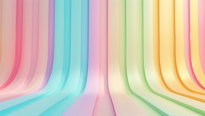 Aufkleber - image featuring a background composed of vertical pastel stripes in an array of soft colors, creatin