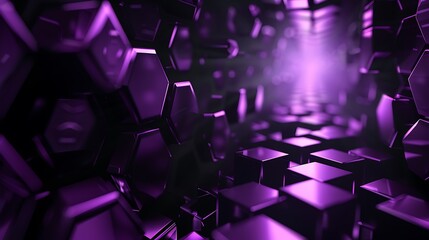 Poster - Hexagons pattern. Geometric abstract background with simple hexagonal elements