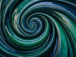 Canvas Print - Background of swirling blue-green abstract.